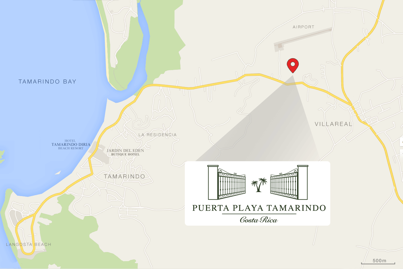 Map La Residencia Tamarindo